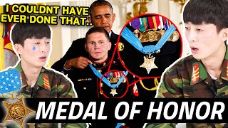 North Korean Soldiers Reacts to Medal of Honor for the First Time!