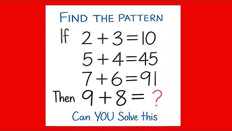 🔴 If 2 + 3 = 10, Then What is 9 + 8? 🤔 | Viral Riddle Challenge
