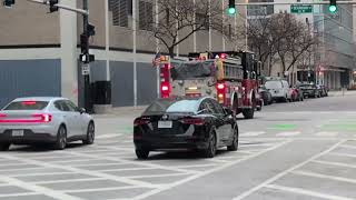 Chicago Fire Department- Engine 42 Responding 2X 