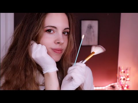 ASMR Sleep Doctor - Ear Cleaning, Face Brushing, Tweezing, Touching, Hair Brushing