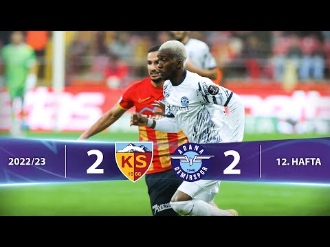 Y. Kayserispor - Adana Demirspor (2-2) Highlights/Özet | Spor Toto Süper Lig - 2022/23