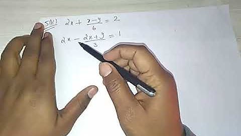 SIMULTANEOUS LINEAR EQUATIONS EXE 5.2 Q5ii