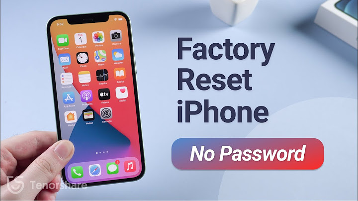 How do you factory reset an iphone without the passcode