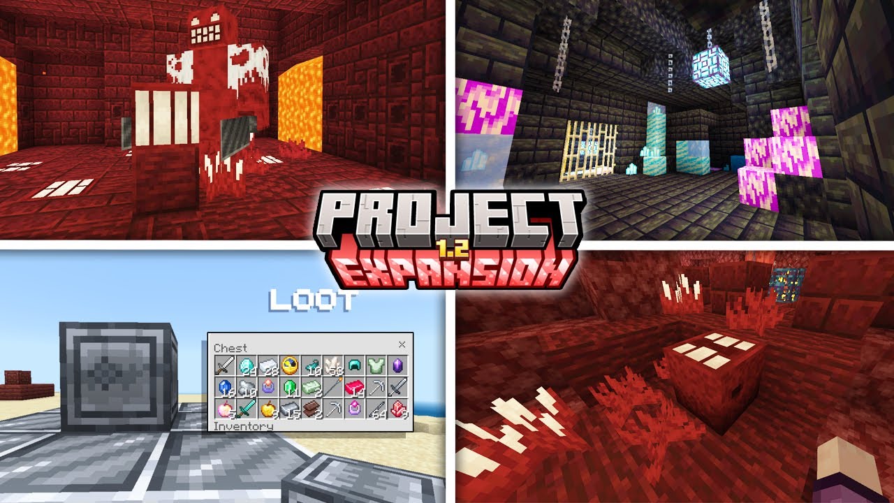Minecraft Expanda 🔥 Project Expansion! Esse NOVO ADDON de AVENTURA e MINÉRIOS para o ...