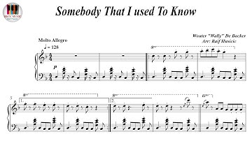 Somebody That I Used To Know - Gotye, Piano Sheet Music, Piano Tutorial