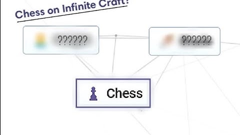 Finding Chess on Infinite craft