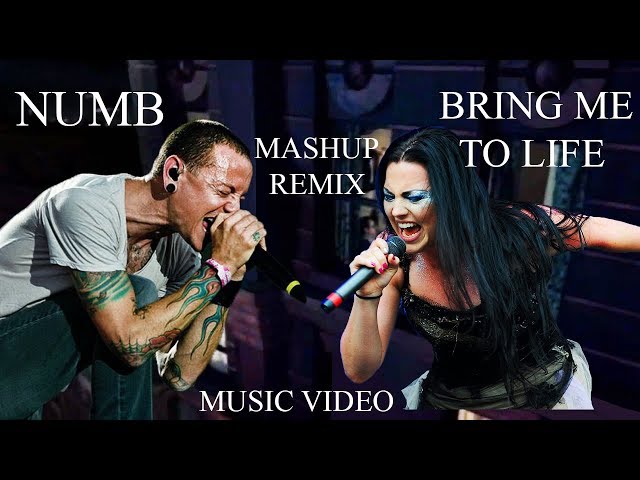 Linkin Park u0026 Evanescence - Numb Life (Official Video) - Mashup Numb u0026 Bring Me To Life class=