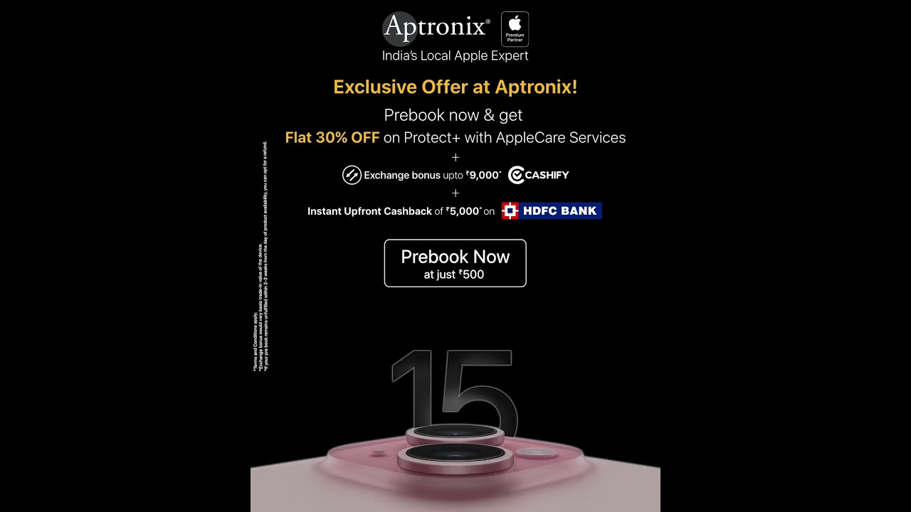 Pre-Book the latest Apple iPhone 15 at Aptronix