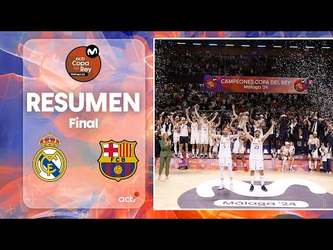 Real Madrid - Barça (96-85) RESUMEN | Copa del Rey Málaga 2024