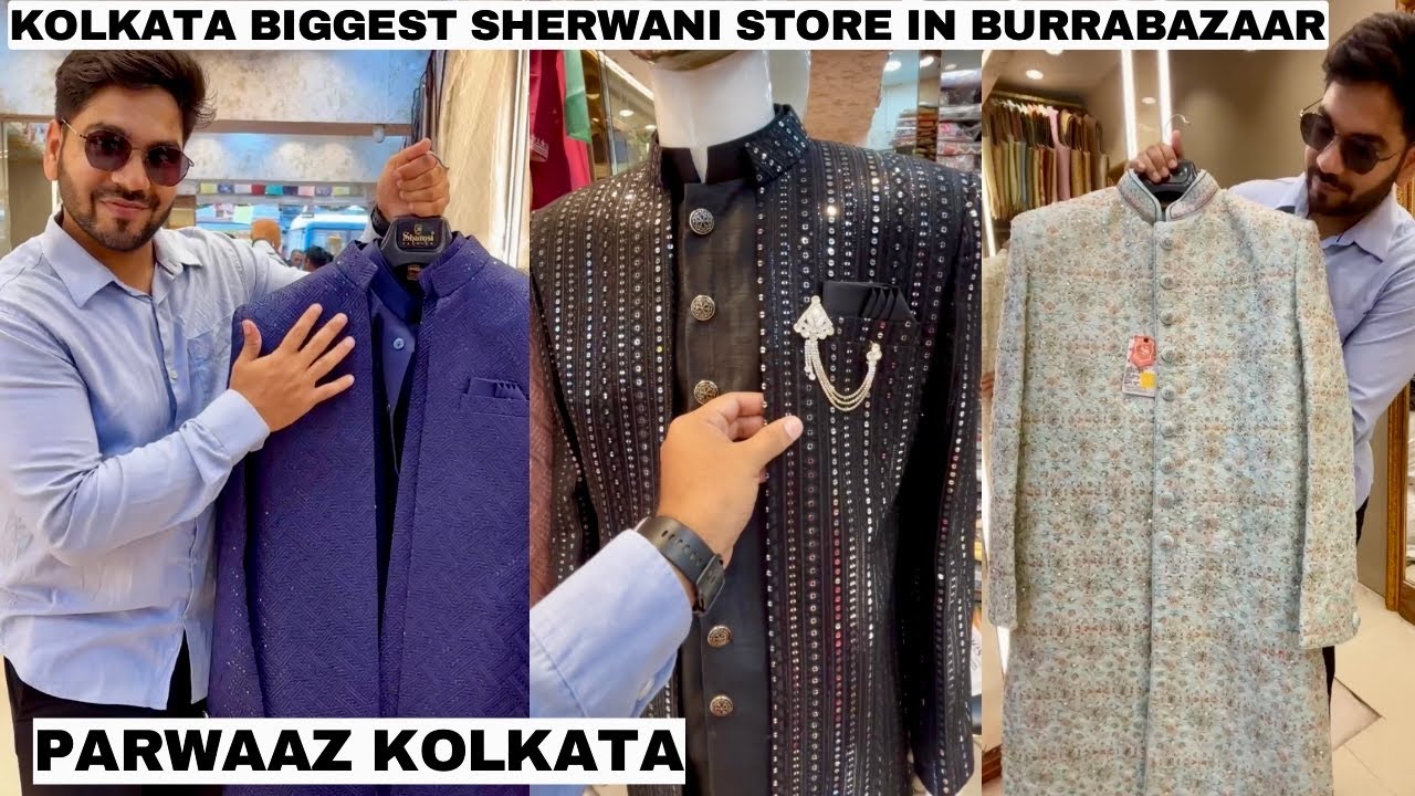 Kolkata Biggest Sherwani Store In Burrabazar 🔥 | Parwaaz The celebrity choice |