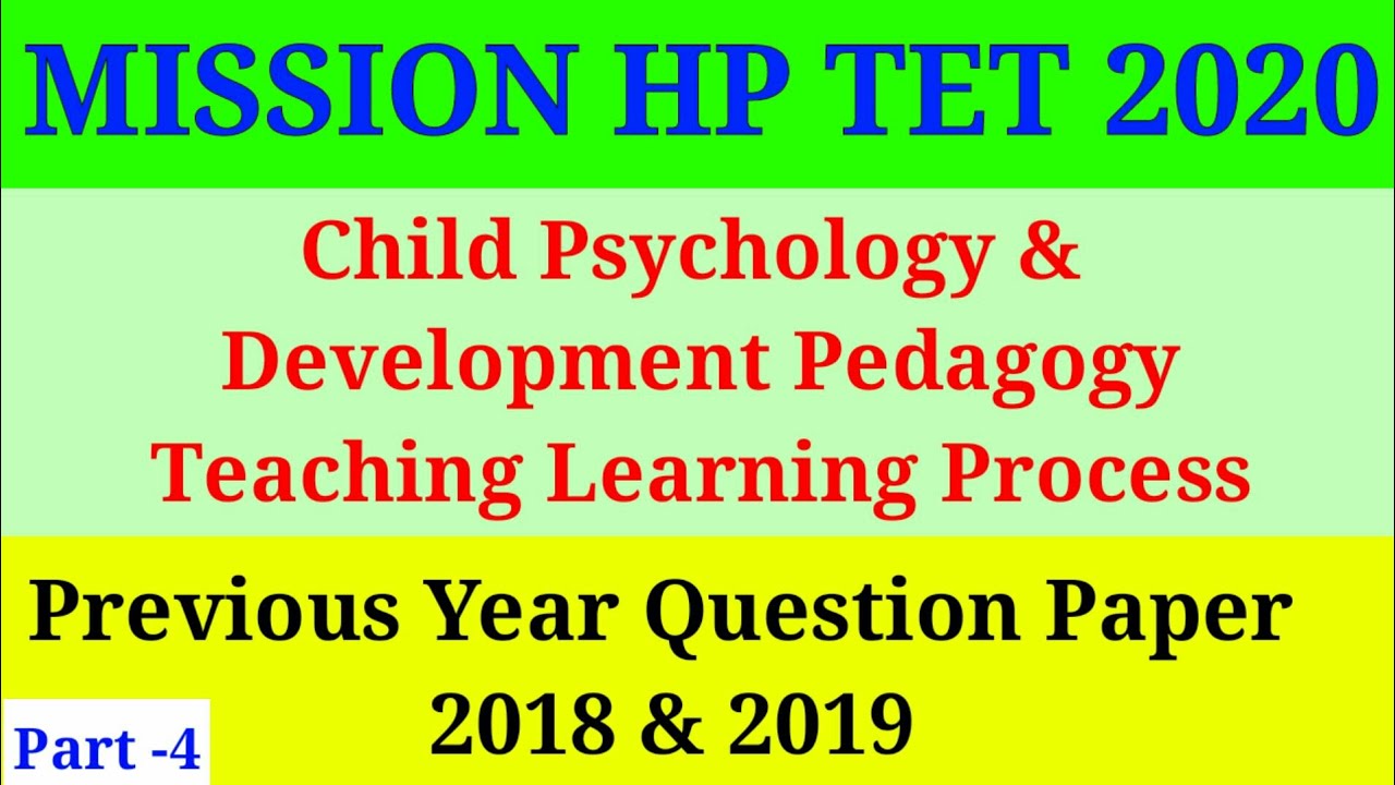 child-psychology-development-pedagogy-teaching-aptitude-hp-tet-previous-year-question-paper