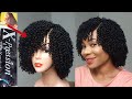 CURLY CROCHET WIG USING EXPRESSION BRAID EXTENSION / How to curl braid extension / Lace closure wig