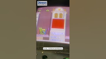 🎮🧩 Featured Auction Lot: TETRIS Arcade Machine – Lot #51! 🧩🎮