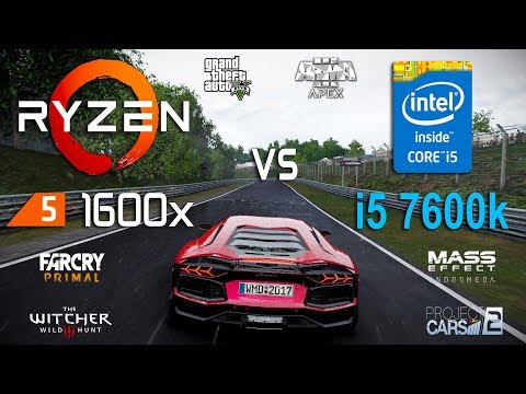 Vídeo: Análise Do AMD Ryzen 5 1600 / 1600X Vs Core I5 7600K