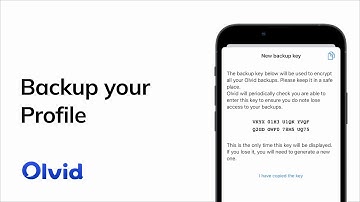 Backup your profile - Olvid Support