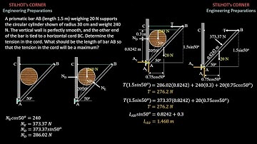 SOLUTIONS to QUIZ 5 in STATICS about 2D Equilibrium Part 2