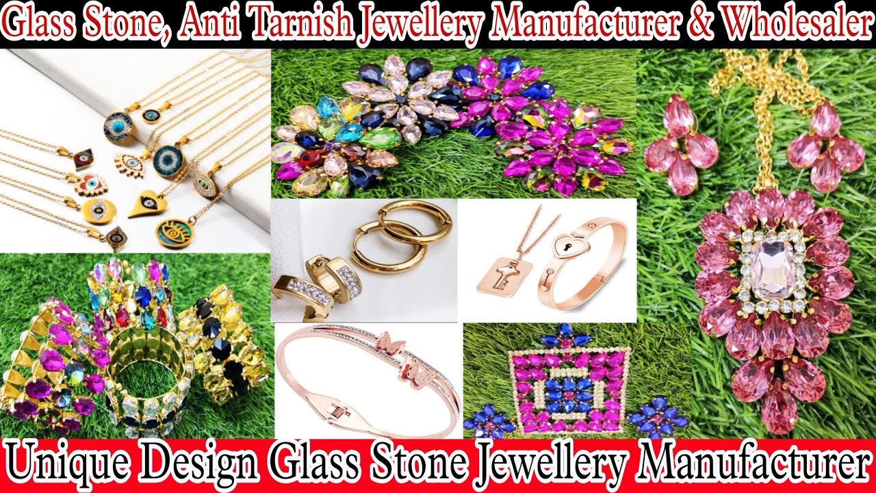 Glass Stone Jewellery Manufacturer Kolkata Anti Tarnish & Funky