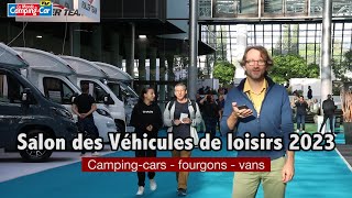 Les campingcars, fourgons et vans du salon des Véhicules de Loisirs 2023