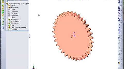 Design Table Driven Involute Spur Gear in SolidWorks Part I