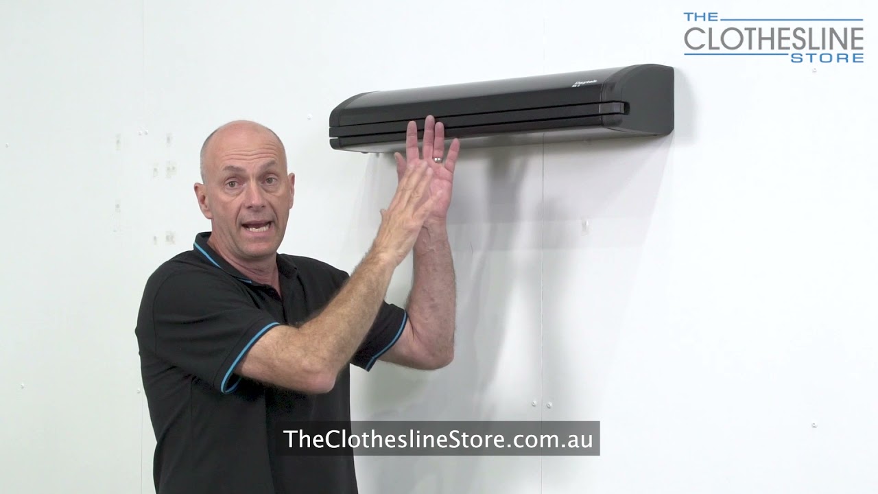 How To Install Daytek Retractable Wall Mount Clothesline YouTube How To Install Daytek Retractable Wall Mount Clothesline YouTube