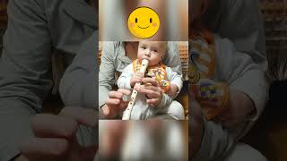 THE KID BLOWS INTO THE FLUTE | Funny kids