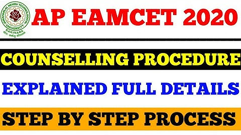 Ap Eapcet 2022 Counseling Process | a to z process | bsd telugu tech
