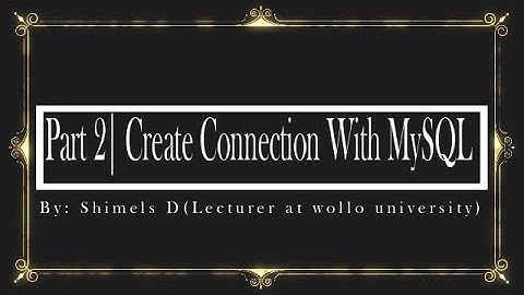 Create Connection With MySQL on netbeans and creating  tables from a java program |JDBC Part 2