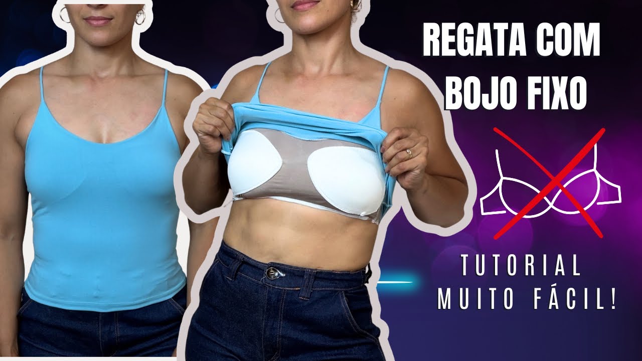 REGATA DE MALHA COM BOJO FIXO NO FORRO TUTORIAL