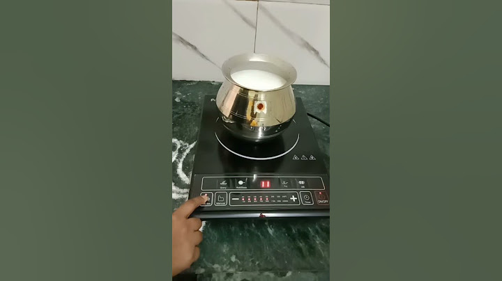 Induction stove milk boiling video