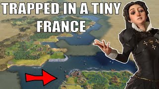 Civ 6 | Using Spies To Beat A Terrible Tiny France Start! (#1 Deity France Civilization VI)