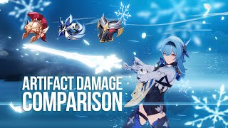 Eula Physical Damage Artifact Comparison | Genshin Impact