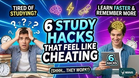 Tired of studying!? Check these 6 Study Hacks That Feel Like Cheating (Learn Faster & Remember More)