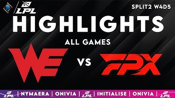WE vs FPX ALL GAMES Highlights | LPL Spring 2025 | Team WE vs FunPlus Phoenix by Onivia