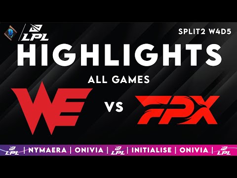 WE vs FPX ALL GAMES Highlights | LPL Spring 2025 | Team WE vs FunPlus Phoenix by Onivia