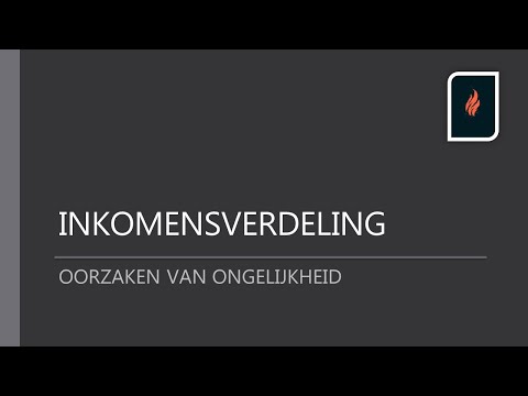 Video: Inkomensongelijkheid: Oorzaken En Gevolgen