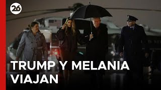 🇺🇸 EEUU | Donald Trump y Melania parten de la Casa Blanca rumbo a Florida por Acción de Gracias