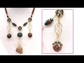 Beads & Wire: Gingerbread Hollow Wire-Wrapped Necklace Tutorial