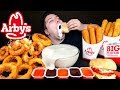 Cheesy Arby's Alfredo • MUKBANG