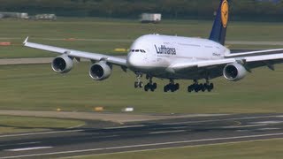 BEST SHOTS of Airbus A380 Landing, Taxi, Maintenance