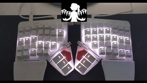 Bad Apple on ZSA Moonlander keyboard