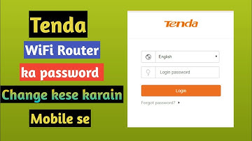 how to change tenda wifi password from mobile/pc || change wifi password