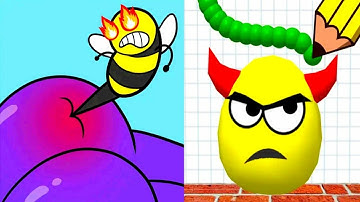 Help Me Tricky Puzzle vs drowh to smash - All Levels Gameplay Android , iOS