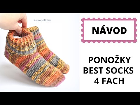 Video: Ako Háčkovať Ponožky