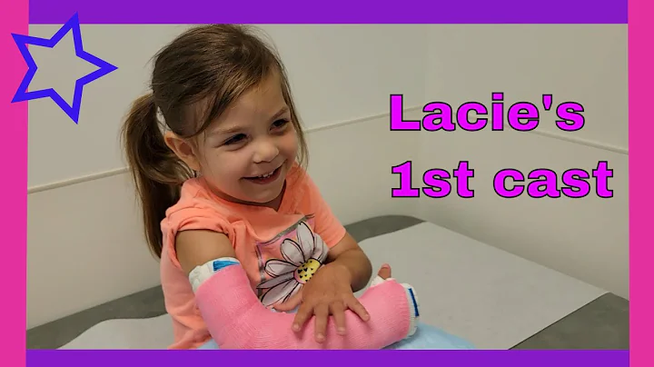Lacie gets a cast for fractured elbow