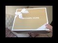 CAMILLE LARGE LOGO AND LEATHER SATCHEL UNBOXING! | MICHAEL KORS