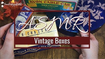 ASMR: Vintage Boxes— Lid Sounds with soft tapping and rubbing | 45 minutes long 😱 (no talking)