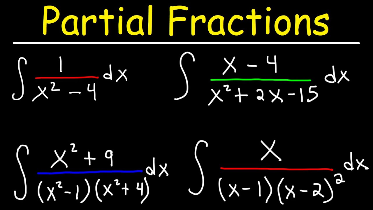 ⁣Integration By Partial Fractions