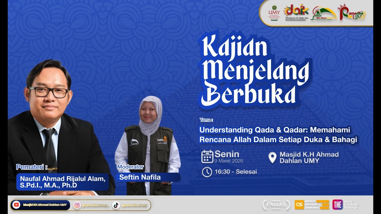 Kajian Menjelang Berbuka | Naufal Ahmad Rijalul Alam, S.Pd.I., M.A., Ph.D