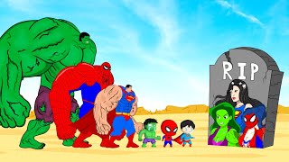 Rescue Team SHE HULK Family \& SPIDER GIRL, SUPER GIRL : Who Is The King Of Super Heroes ?