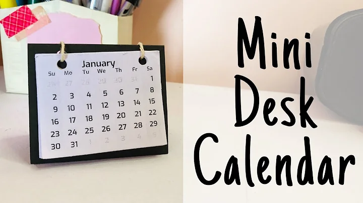 Mini Desk Calendar DIY | simple and easy